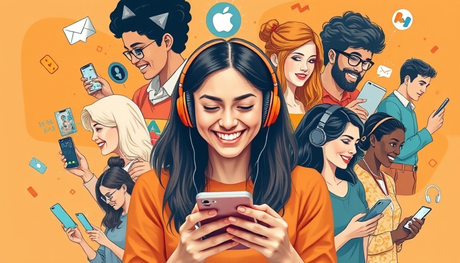 Diverse people enjoying tech, highlighting effective social content types for 2025