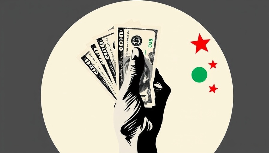 Symbolic image of US dollars and graphic elements representing shopping trends in uncertain financial times.