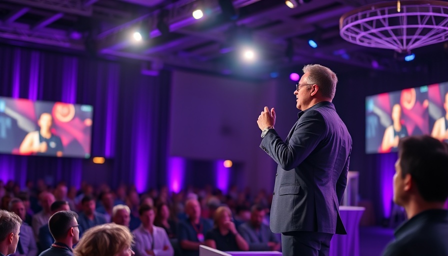 Dynamic speaker at TNW Conference discussing future of earbuds.
