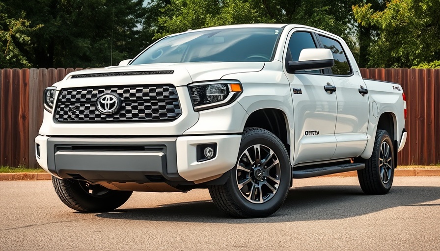 Toyota truck with a robust design, related to reverse lighting defect recall.