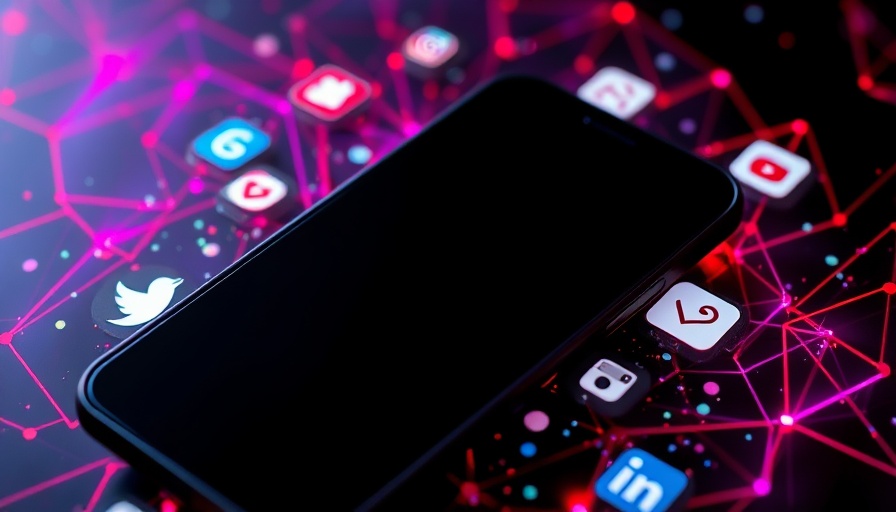 Digital depiction of buying Instagram followers risks with smartphone and icons.