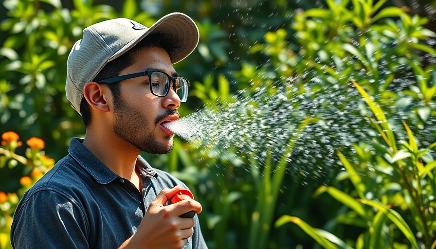 Exploring the safety of drinking from a garden hose in a sunny garden.