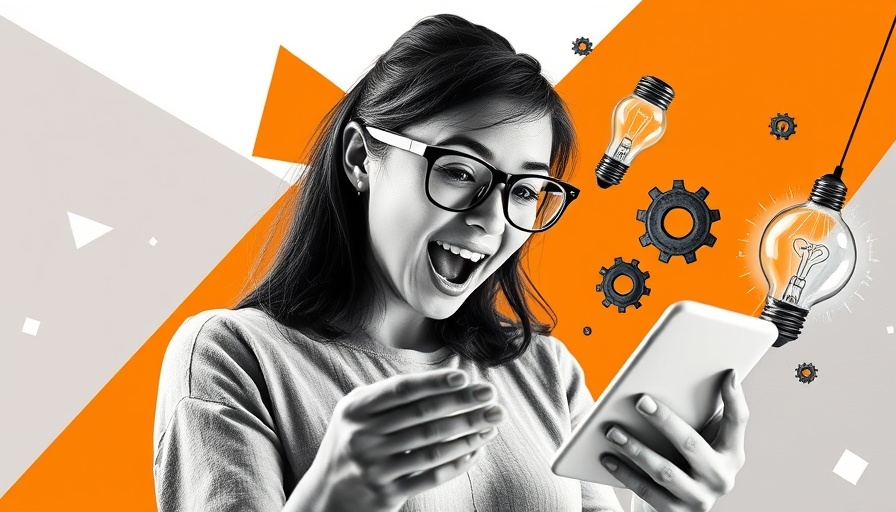 Creative collage of a woman with tech elements, symbolizing AI in digital marketing strategies.
