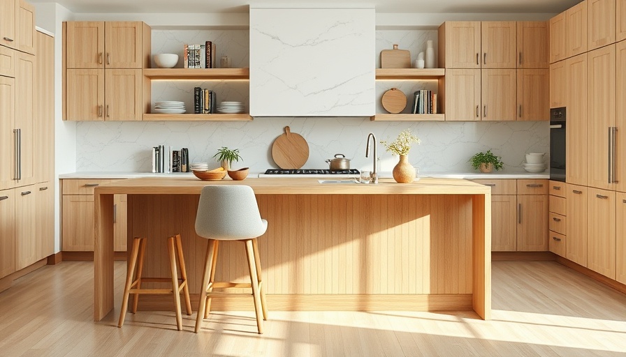 Build a kitchen island with seating in a modern kitchen