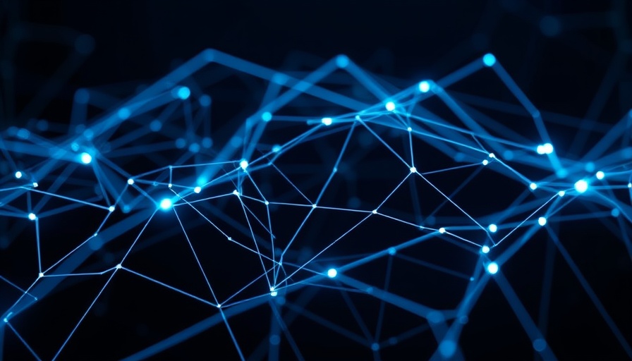 Futuristic design with neural network, Gentle Singularity AI theme.