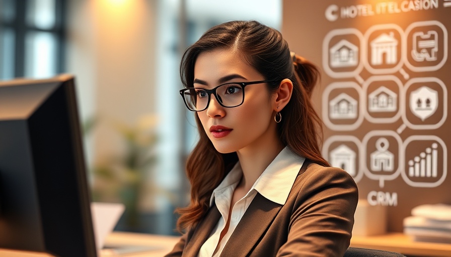 Hotel receptionist using best CRM software for hotels.