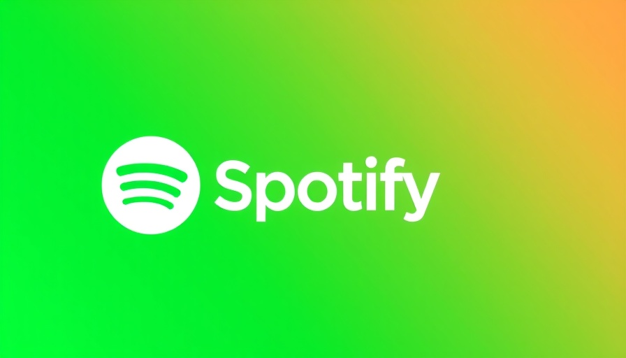 Spotify logo on vibrant green background, AI songs from dead artists.