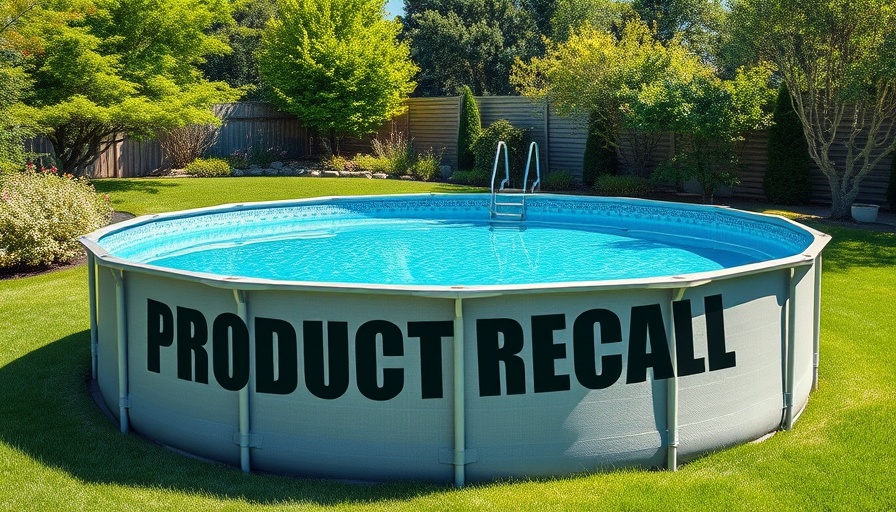 Above-ground pool warning: product recall for drowning hazard in backyard.