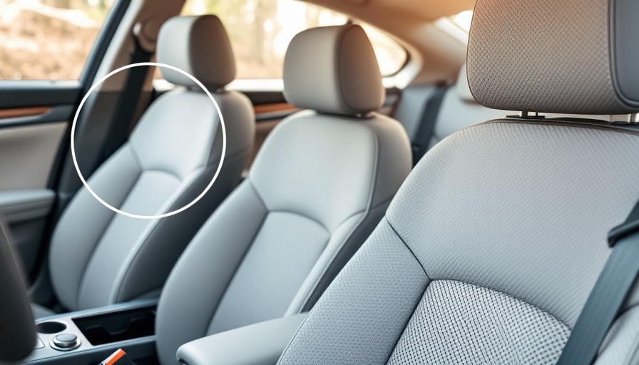 Close-up of car seat rails with focus on lubrication points in a clean car interior.
