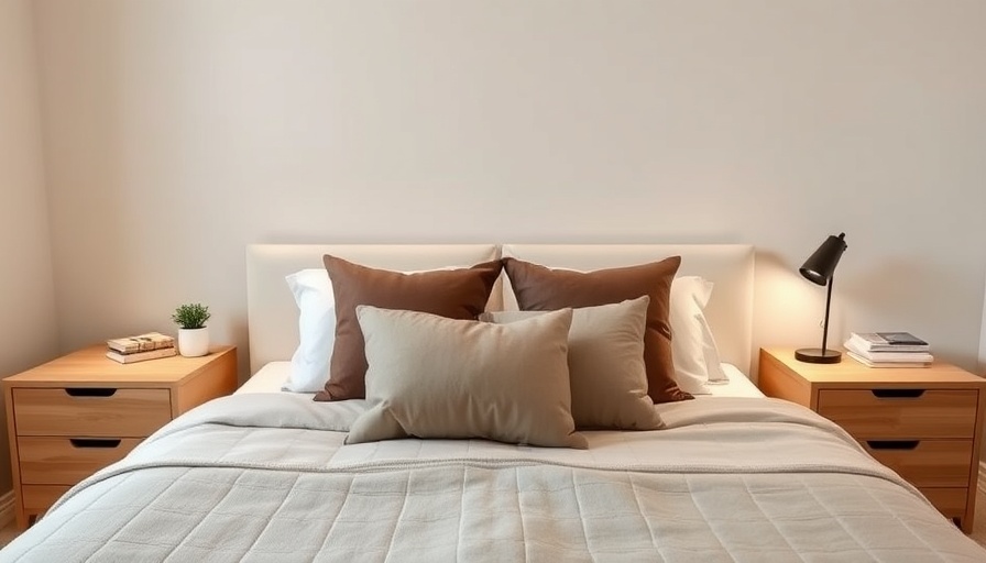 Cozy modern bedroom setup showcasing the importance of bed placement.
