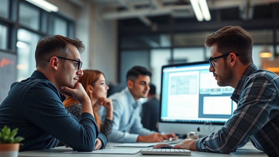 Bright office scene with deep thinkers discussing global AI regulation and superintelligent AI concerns.