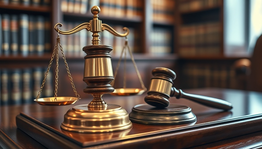 Justice scales and gavel symbolizing HVAC trends.