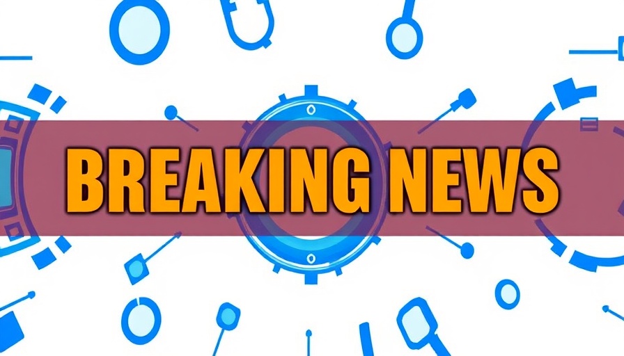 Breaking News graphic in blue announcing HVAC distribution merger.