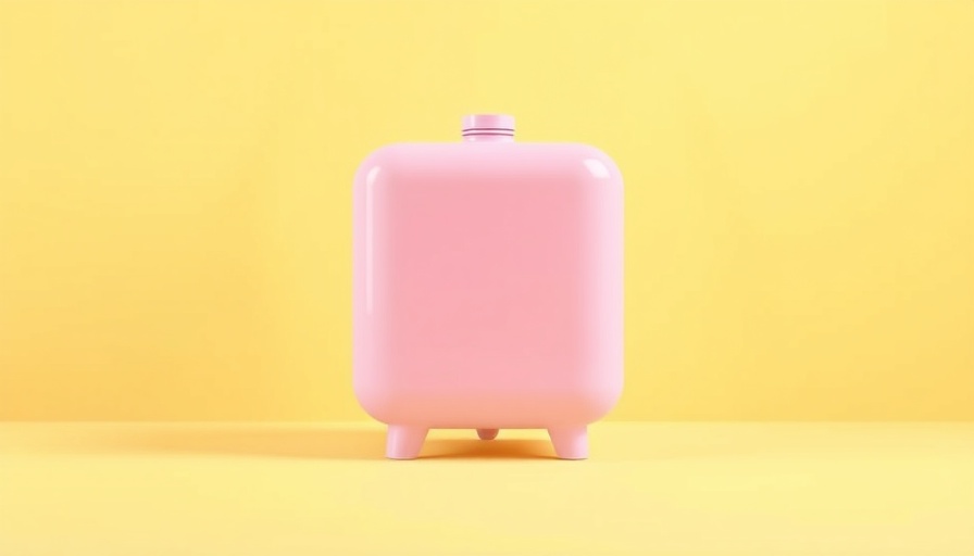 DoD investment in HFCs visualized by pastel pink tank on a yellow background.