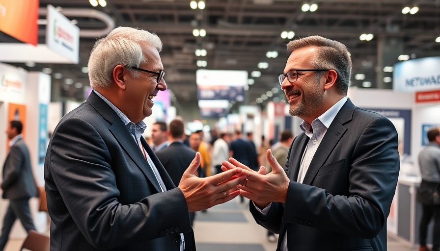 HVAC system efficiency opportunities discussed at trade show booth.