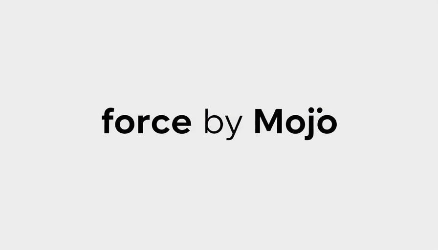Minimalistic 'force by Mojio' logo on a white background.