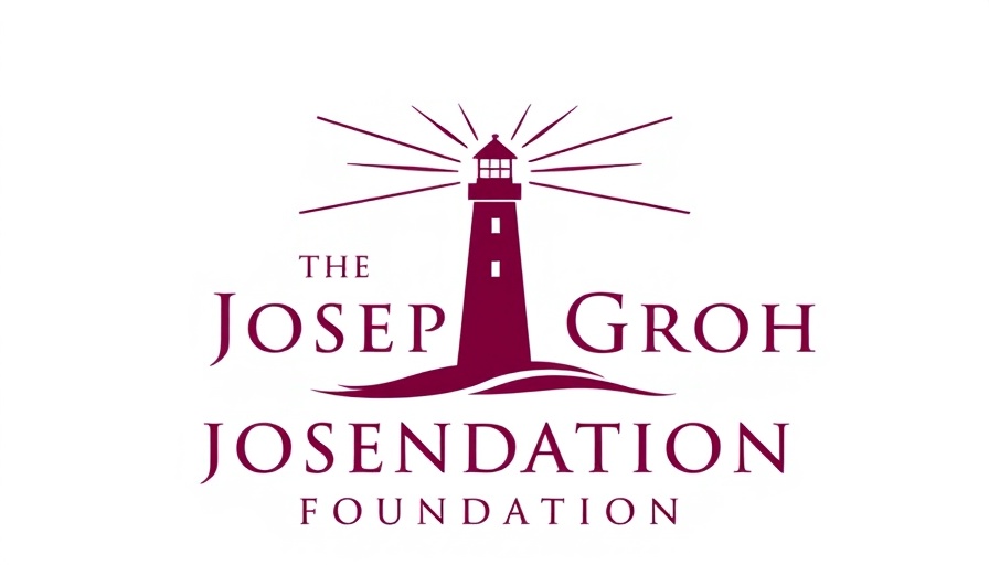 The Joseph Groh Foundation logo with lighthouse beam.