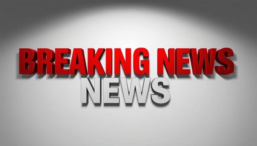 Bold BREAKING NEWS graphic design with dynamic emphasis.