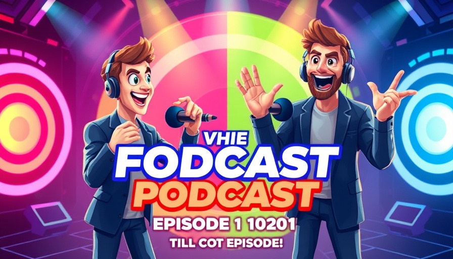 Dean Graziosi's future podcast promotional graphic with animated hosts.