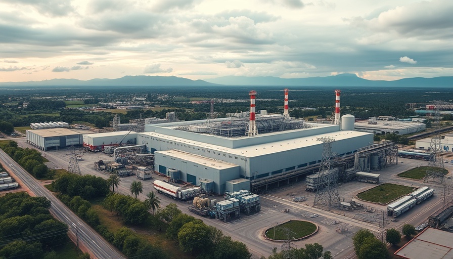 Danfoss shutoff ball valve production facility aerial view.