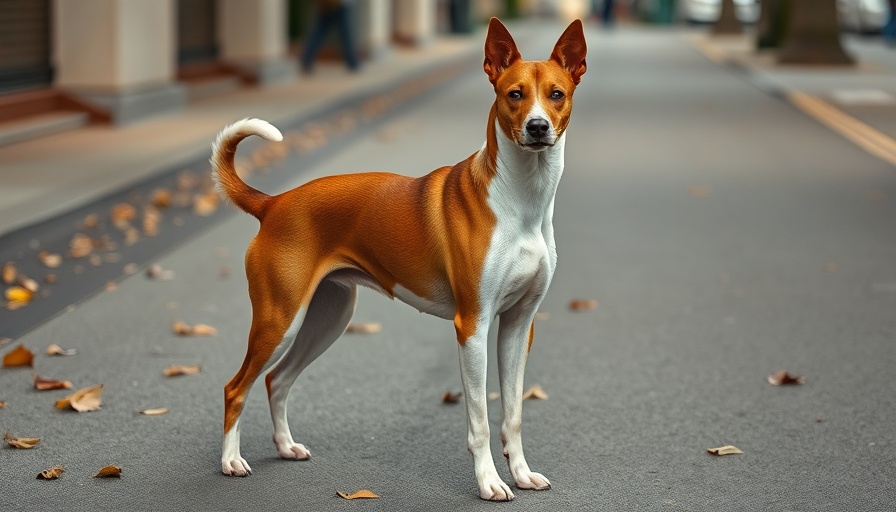 Elegant Basenji dog showing quiet dog breed qualities