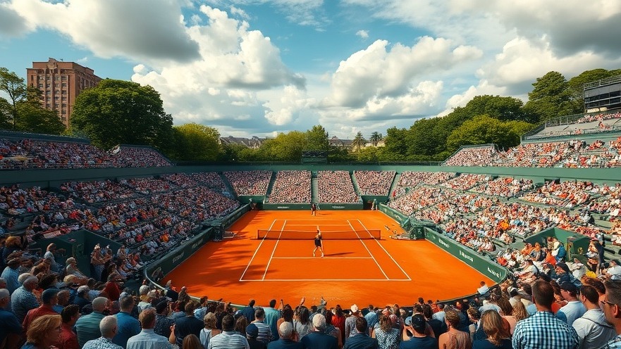 Photorealistic tennis match highlighting resilience in business and adapting to market trends.