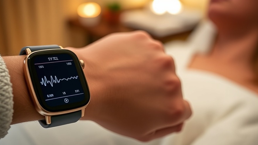 Close-up of biometric data on smartwatch aiding personalized healing at a spa.