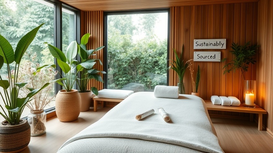 Modern spa showcasing sustainable business practices with eco-friendly decor.