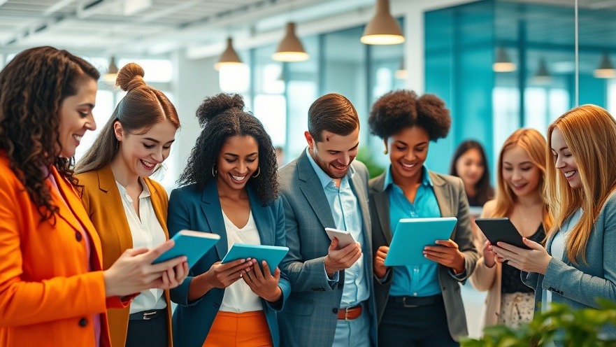 Engaging professionals in a modern office, exploring spa management tools and client engagement strategies.