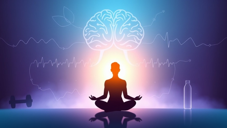 Mindset shift for weight loss: a meditative silhouette radiates positive energy.