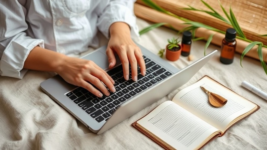 Therapist using digital tools for customer engagement strategies in spas.