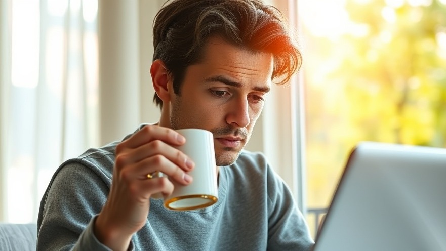 A tired person sipping coffee in morning light, exploring how to increase energy naturally.
