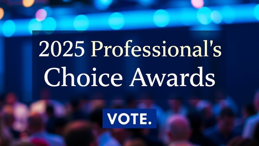 2025 Professional's Choice Awards banner promoting spa industry recognition.