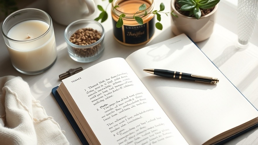 Journal entry promoting liver health detox and emotional well-being in soft morning light.