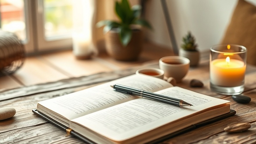 Mindful journaling in a serene space for self-reflection and emotional wellness.