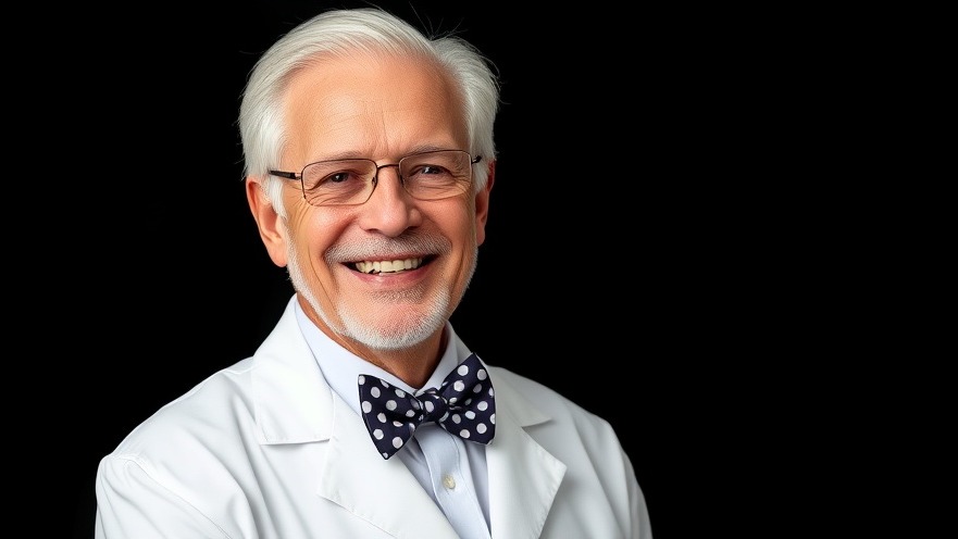 Elderly gentleman in a white coat emphasizes healthy relationships and active aging.
