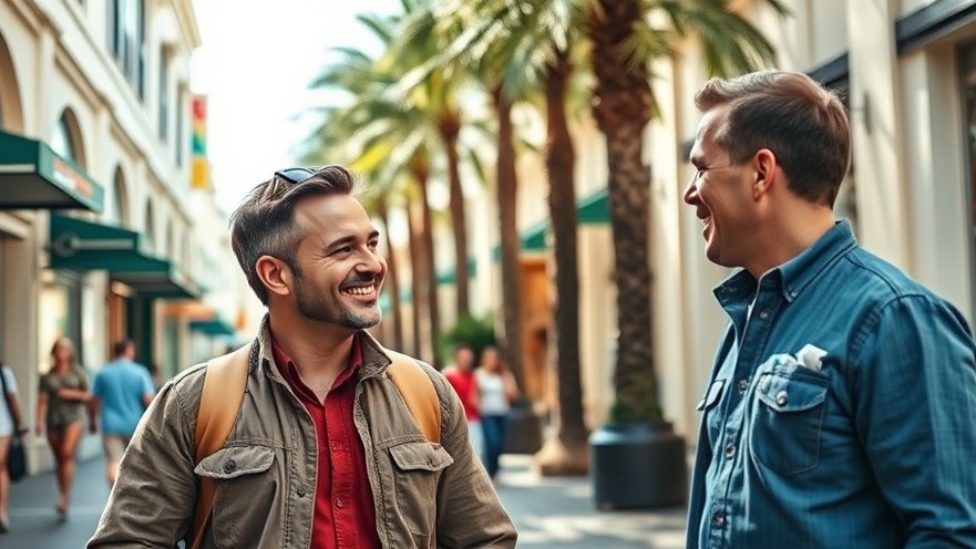 Casual street interview showcasing entrepreneur success stories in a vibrant setting.