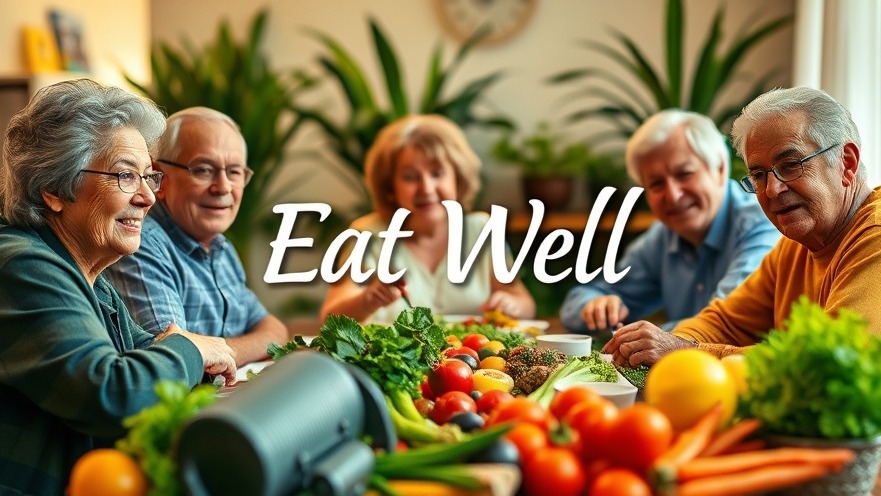 Older adults enjoying a brain-healthy diet, emphasizing healthy eating and dementia prevention.