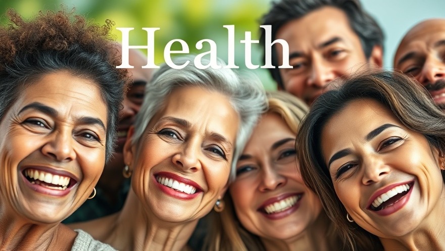 Diverse smiling individuals of all ages embodying health, wellness, and vitality, representing biomarkers of aging.