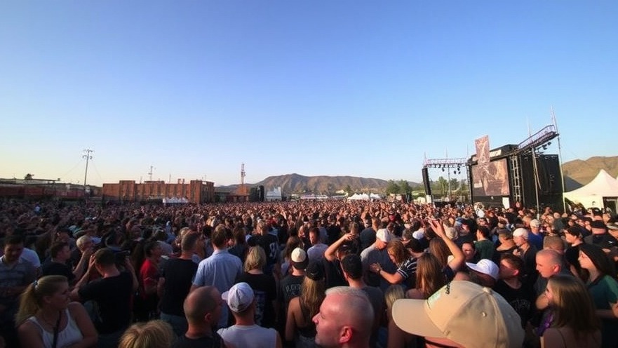 Fans bonding with bands at Aftershock Festival, celebrating genre loyalty.