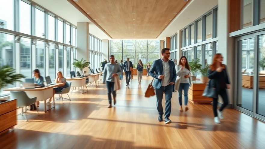 Spa lobby showcasing professional conduct and client interactions in a bright, welcoming space.