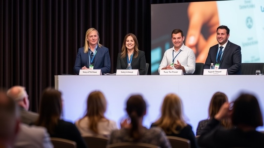 Spa consultants and leaders at a conference panel engaging spa owners and managers.