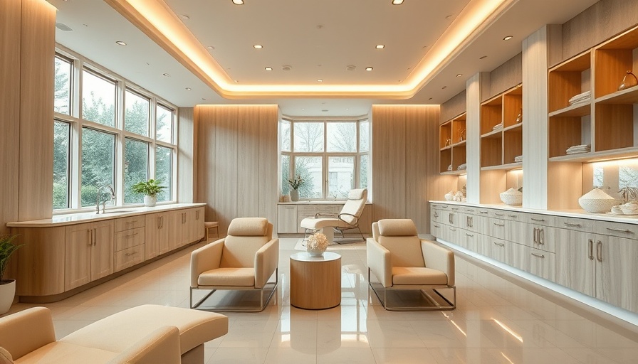 Modern spa room with luxurious equipment and ambient lighting.