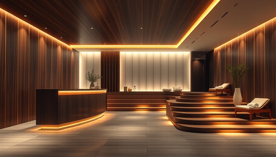 Luxurious modern spa interior at Kohler Remedy Place with soft lighting.