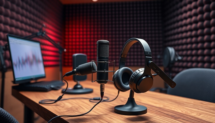 Professional podcast setup for podcast marketing.