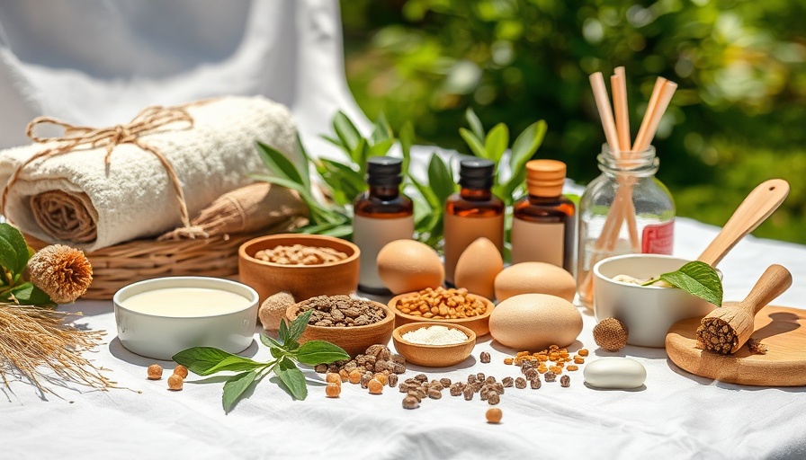 Assorted spa ingredients on white cloth for cultural treatments.
