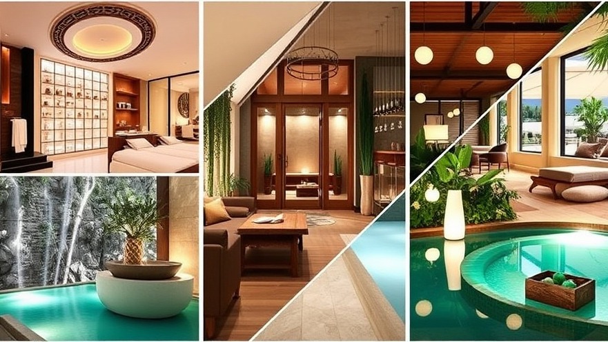 Global spa collage showcasing Fresha's adaptability in luxury and wellness environments.