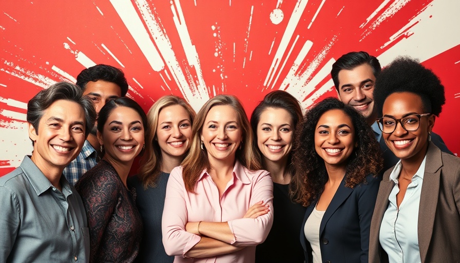 Diverse group of professionals in vintage pop art style for marketing strategies.
