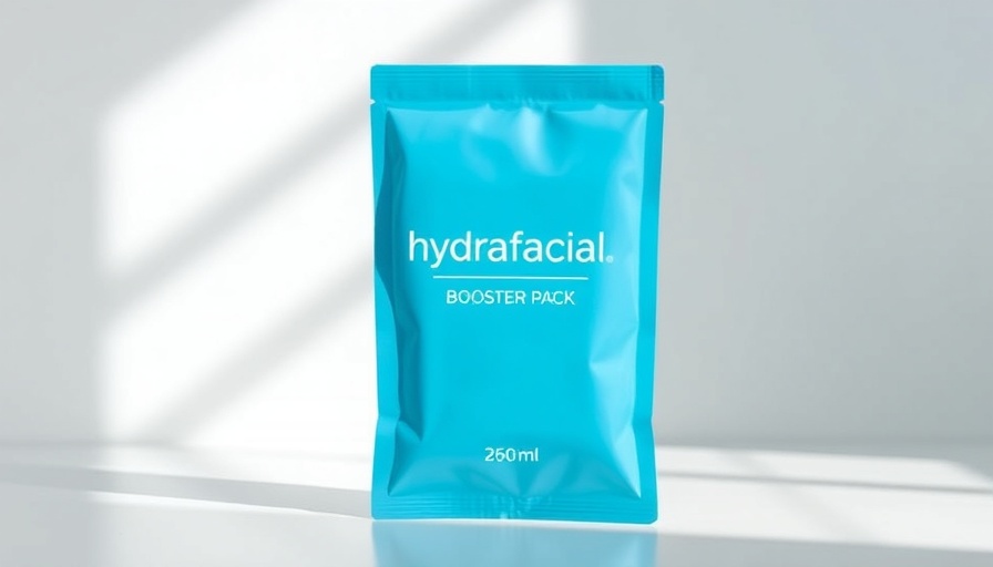 Hydrafacial booster pack in a minimalistic setup.
