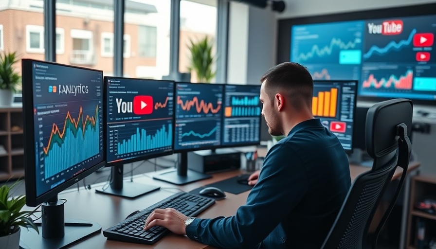 YouTube Optimization workspace with analytics on screen.